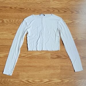 Elegant White Long Sleeve Top